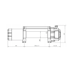 Naviják se syntetickým lanem Titanium Winch 13000 lbs - 5,9 t